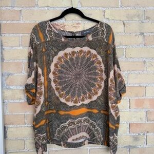 Women's Multicolor Patterned Top